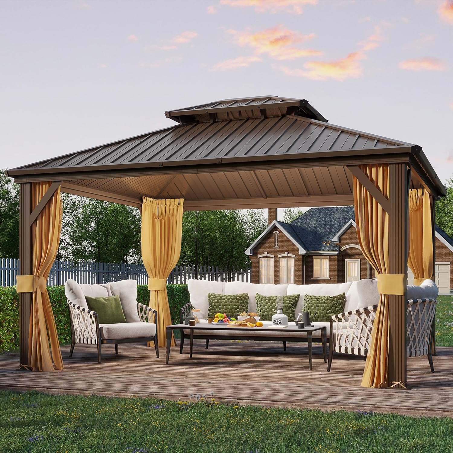 YOLENY 10' x 12' Hardtop Gazebo