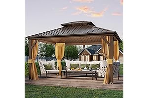 Abccanopy 10x12 Hardtop Gazebo: Serene Outdoor Oasis