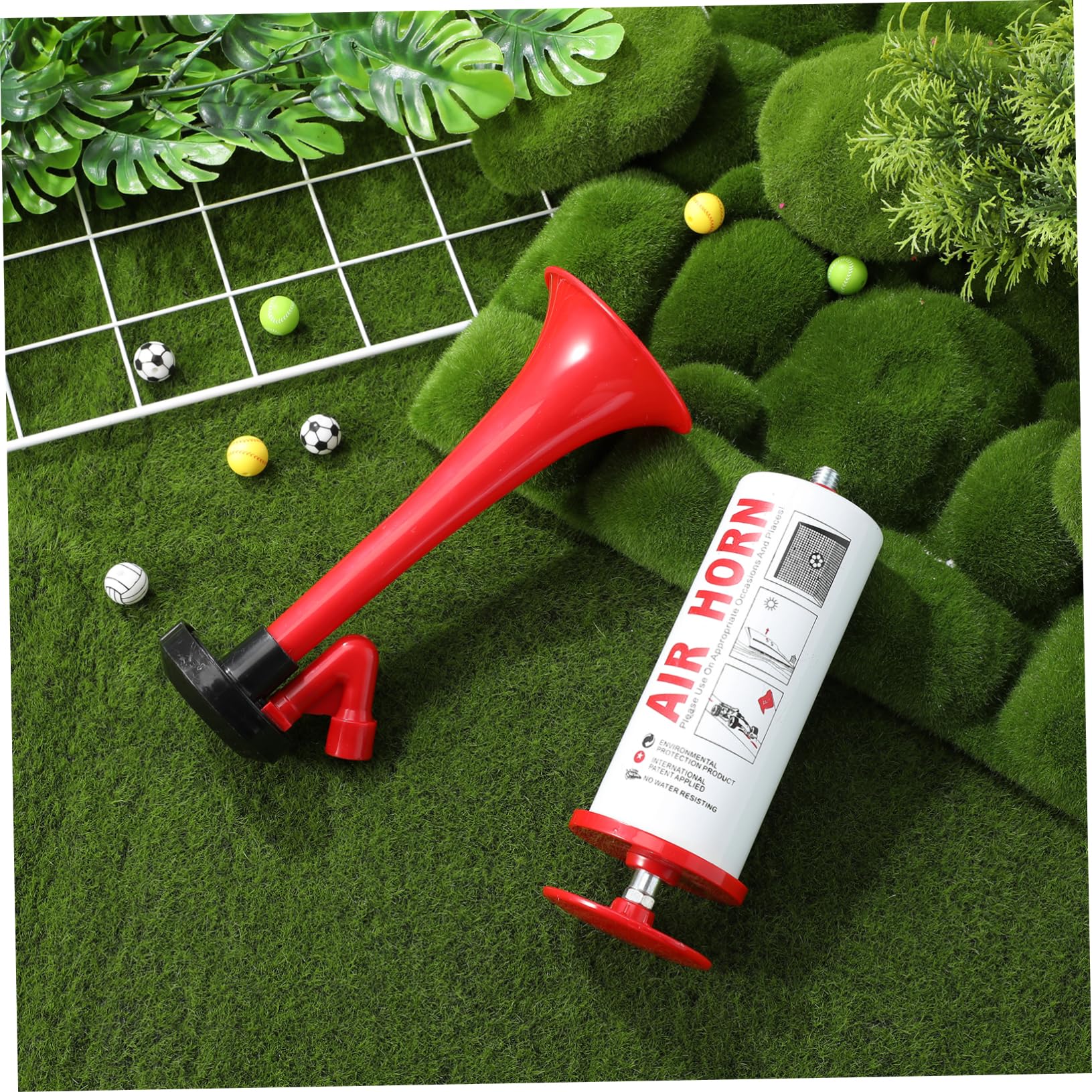 UPKOCH 4 Pz Clacson Manuale Pompa del Clacson Ad Compressa Corno di Laurea Tromba D' Corno della Festa di Calcio Corno di Applauso Oggetti di Scena Tifo Plastica