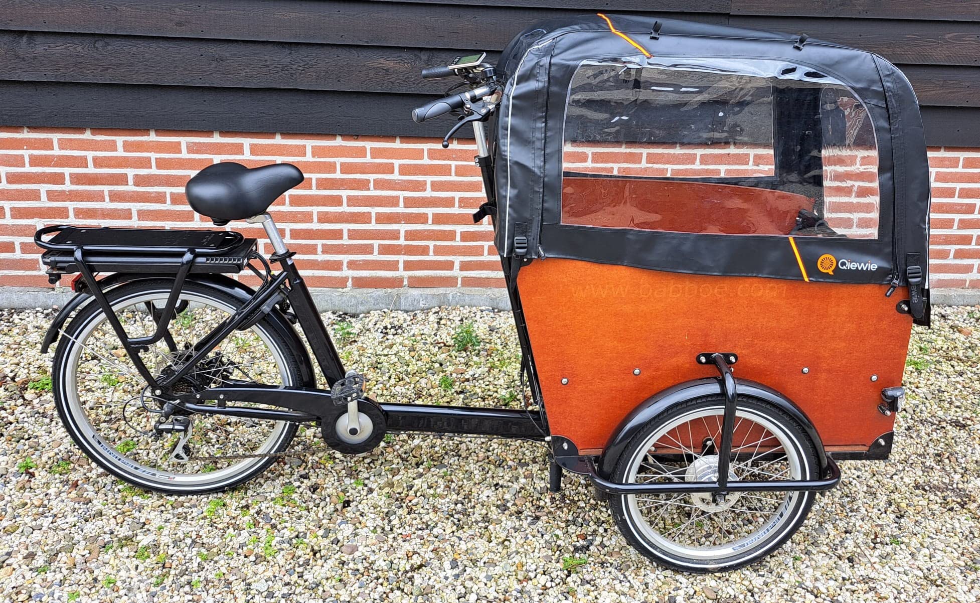 babboe rain tent Deluxe Fits Big Cargo Bike Qiewie (Black) Without Poles Sports & Outdoors Right & Left Exercise fully enclosed ride in page27_23 Talla:M-42