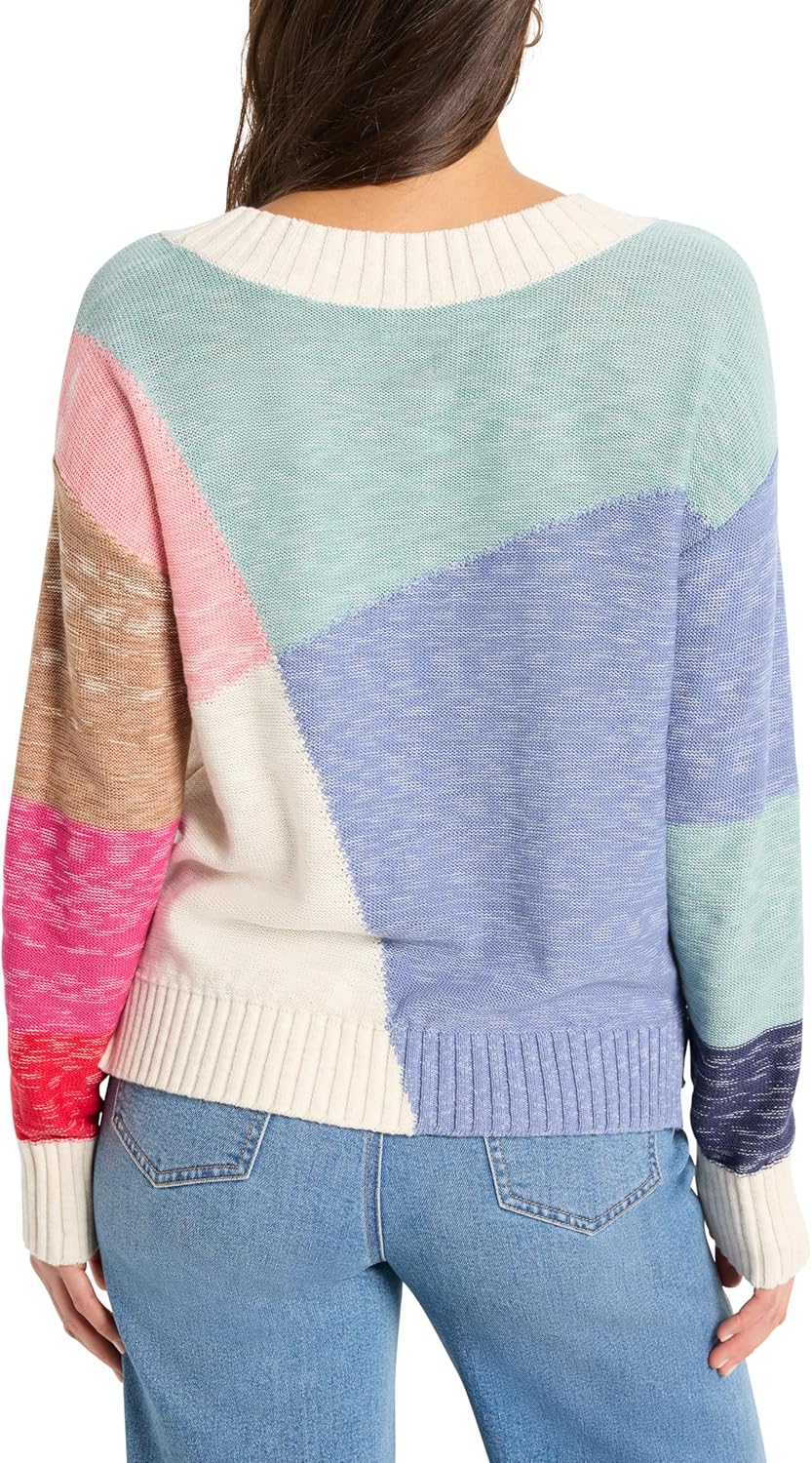 NIC+Zoe Womens Color Crossing Sweater - Image 4