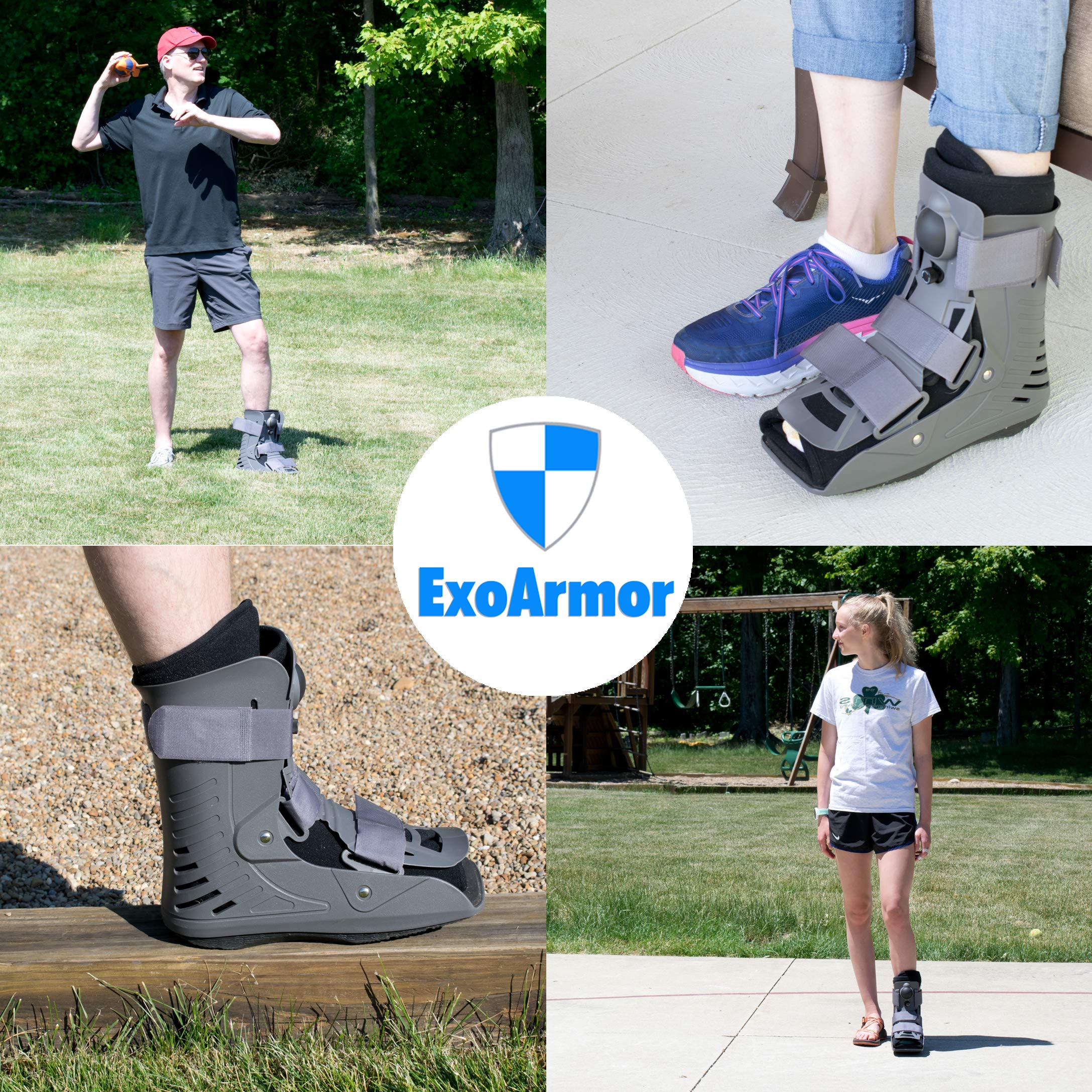 ExoArmor Ultralight Walking Boot for Sprained Ankle, Stress Fracture
