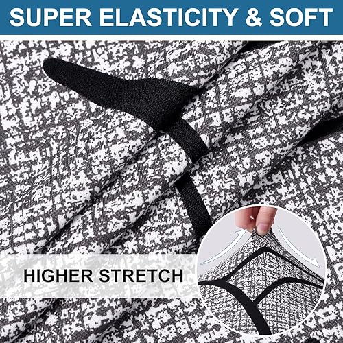 Miniatura 107 de Smiry Fundas de cojín de sofá con estampado, fundas de sofá elásticas y suaves para sofá, funda de sofá antideslizante lavable protector de muebles