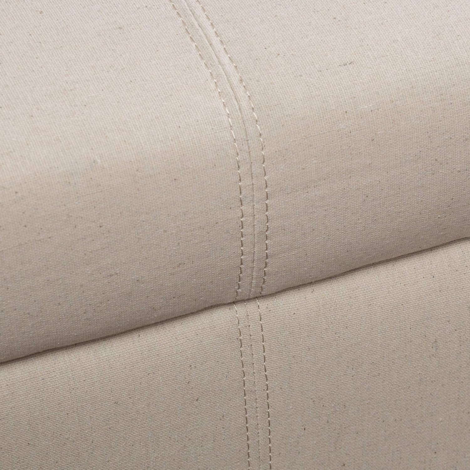 Prоmо 40% оƒƒ Richmond Beige Fabric Storage Ottoman