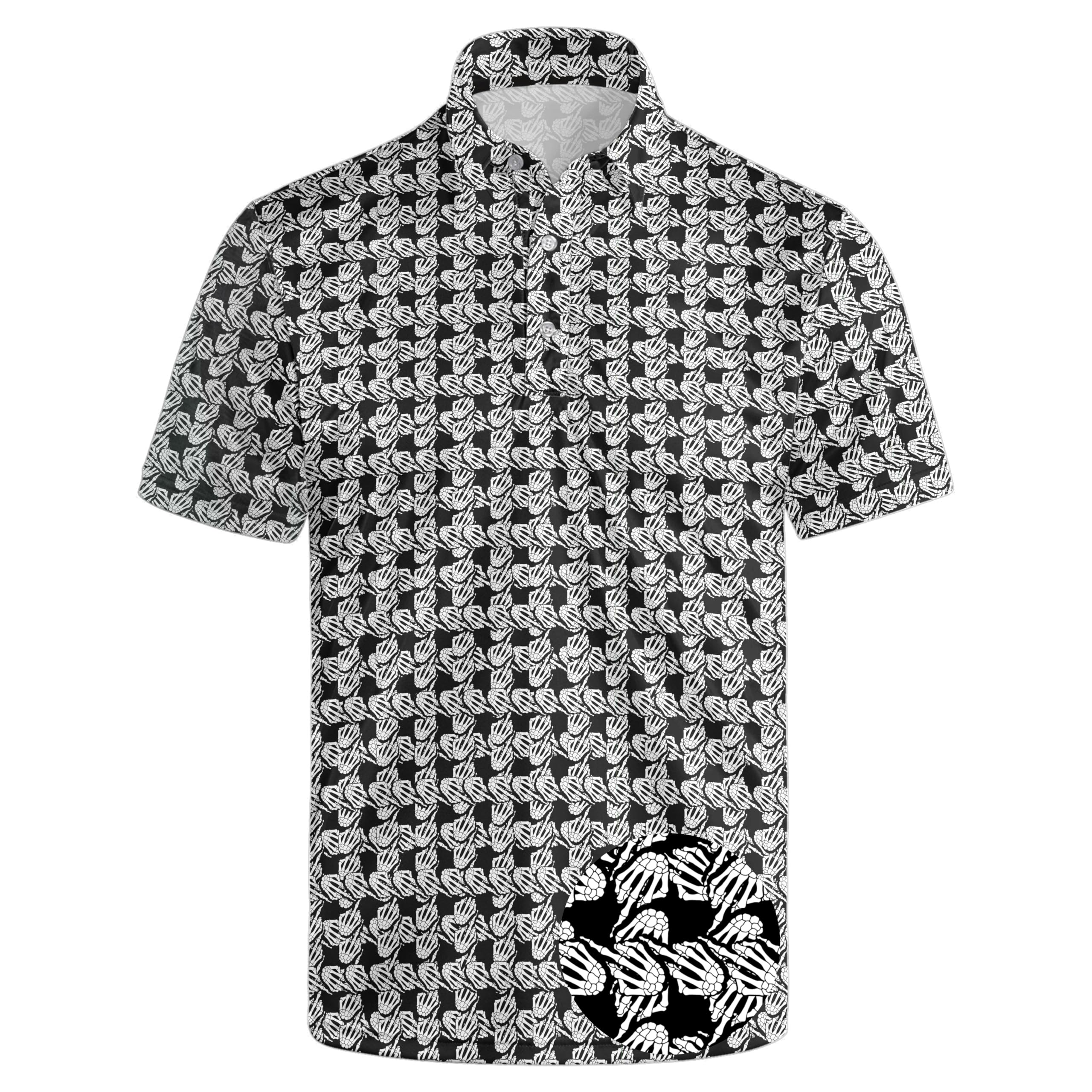 Men's Funny Golf Shirt Short Sleeve, Casual Polo Shirts for Men