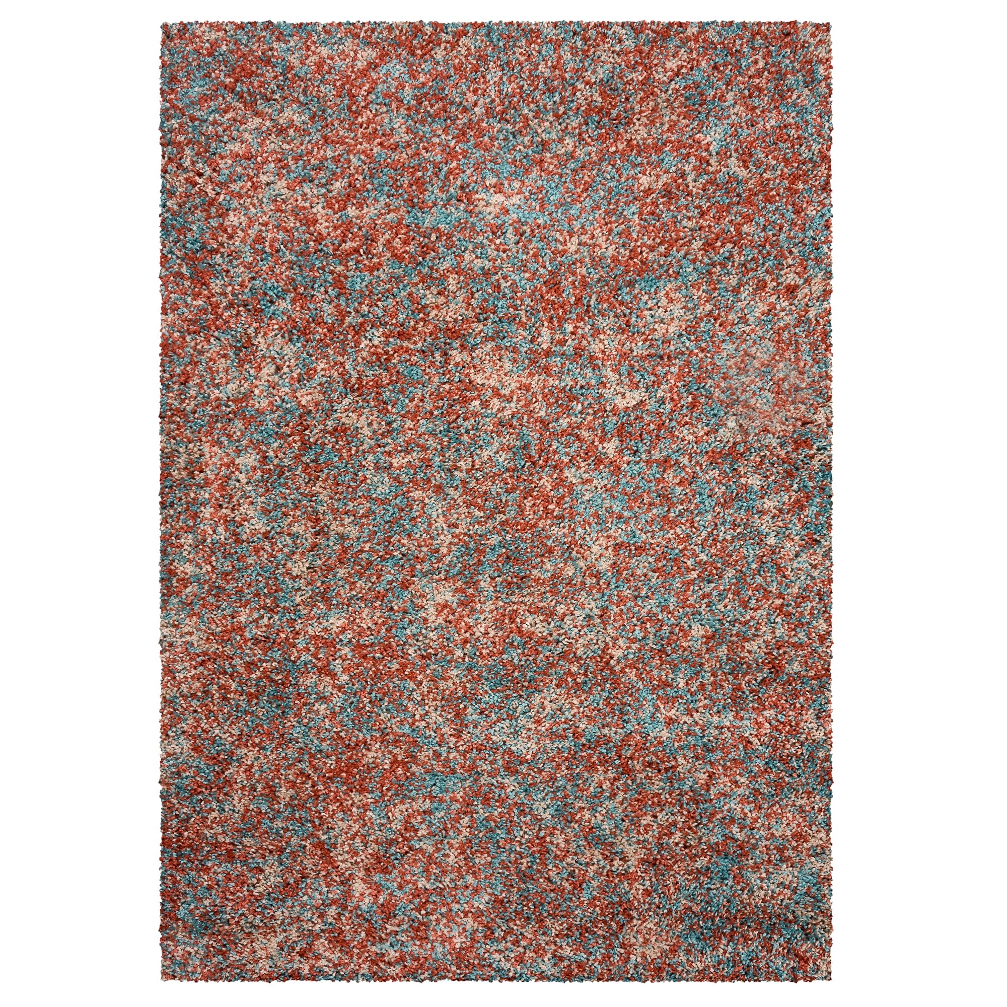 Bravich Mottled Shaggy Rug Terracotta 120 x 170 cm (4ft x 5ft6), Large Soft — image 1