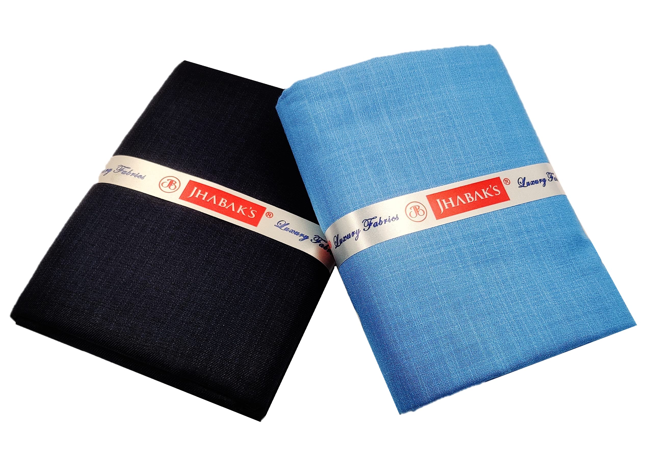 jhabak's Untitched Shirt and Trouser Fabric - Cotton Blend Material - 2.25m Shirt Cloth - 1.20m Pant Piece (Sea Blue)-picture-46