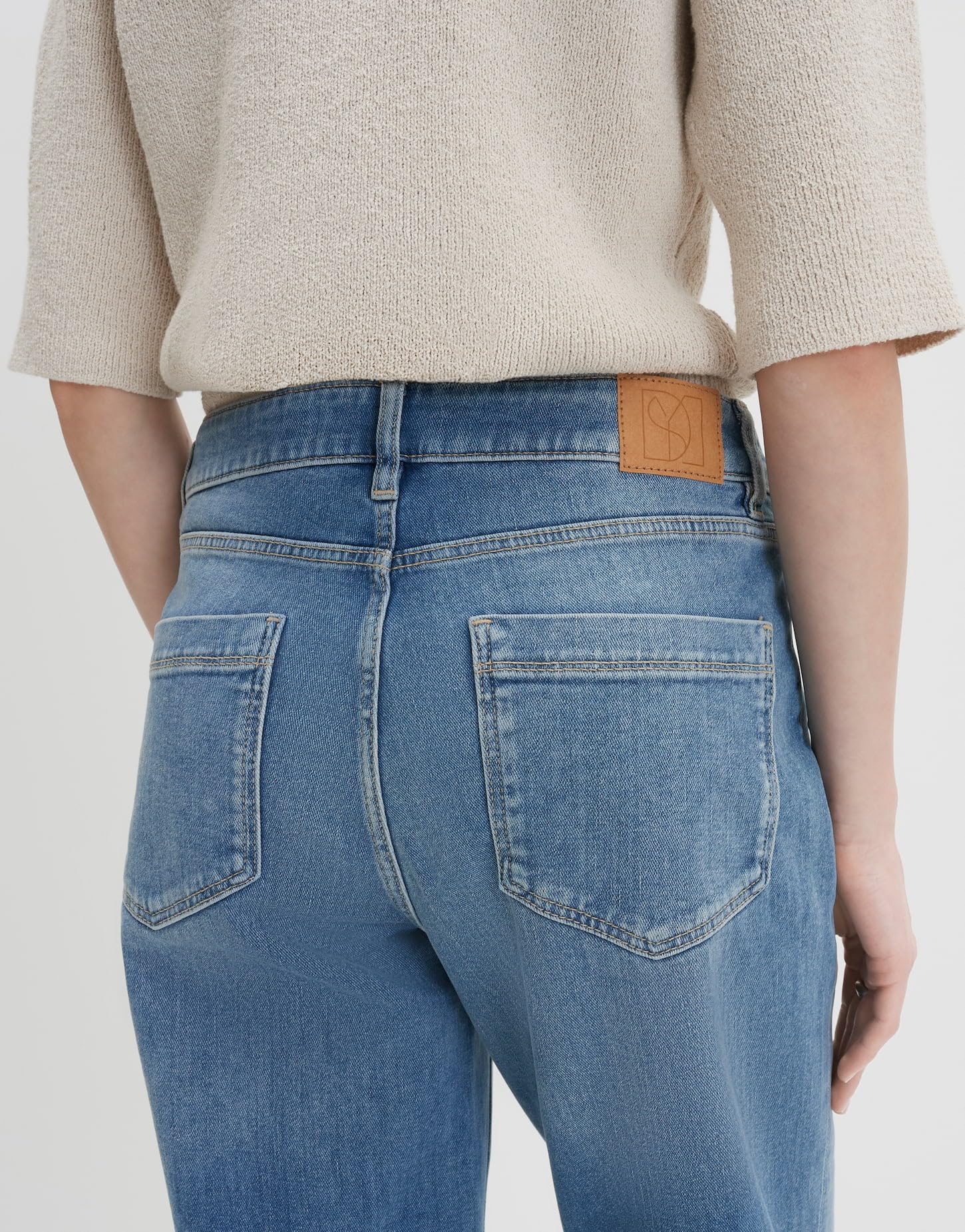 someday Damen Flared | Carie French Flared Jeans aus BCI Cotton Mix Mid Rise