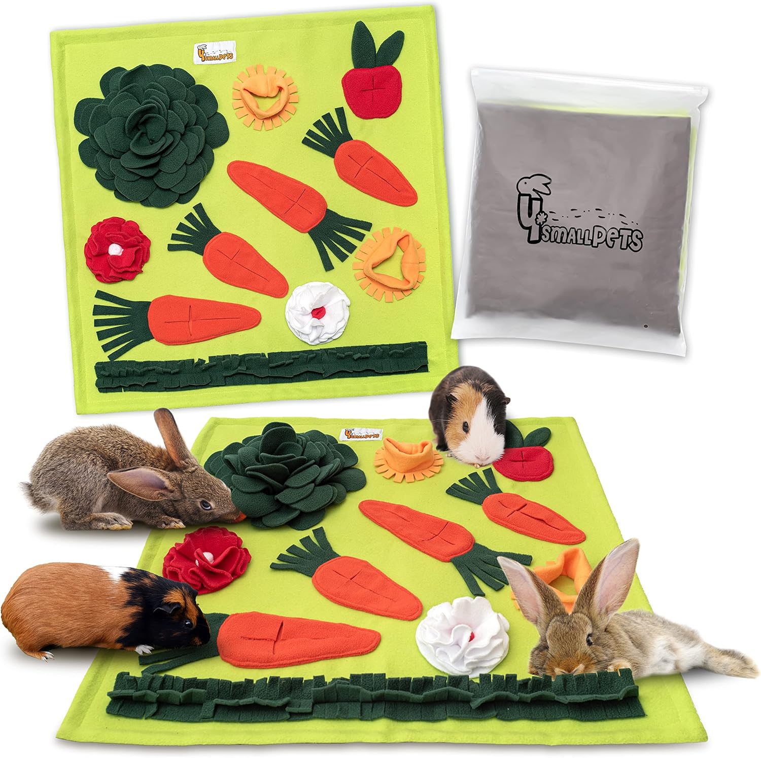 4smallpets Rabbit Snuffle Mat Boredom Breaker Foraging Toy for