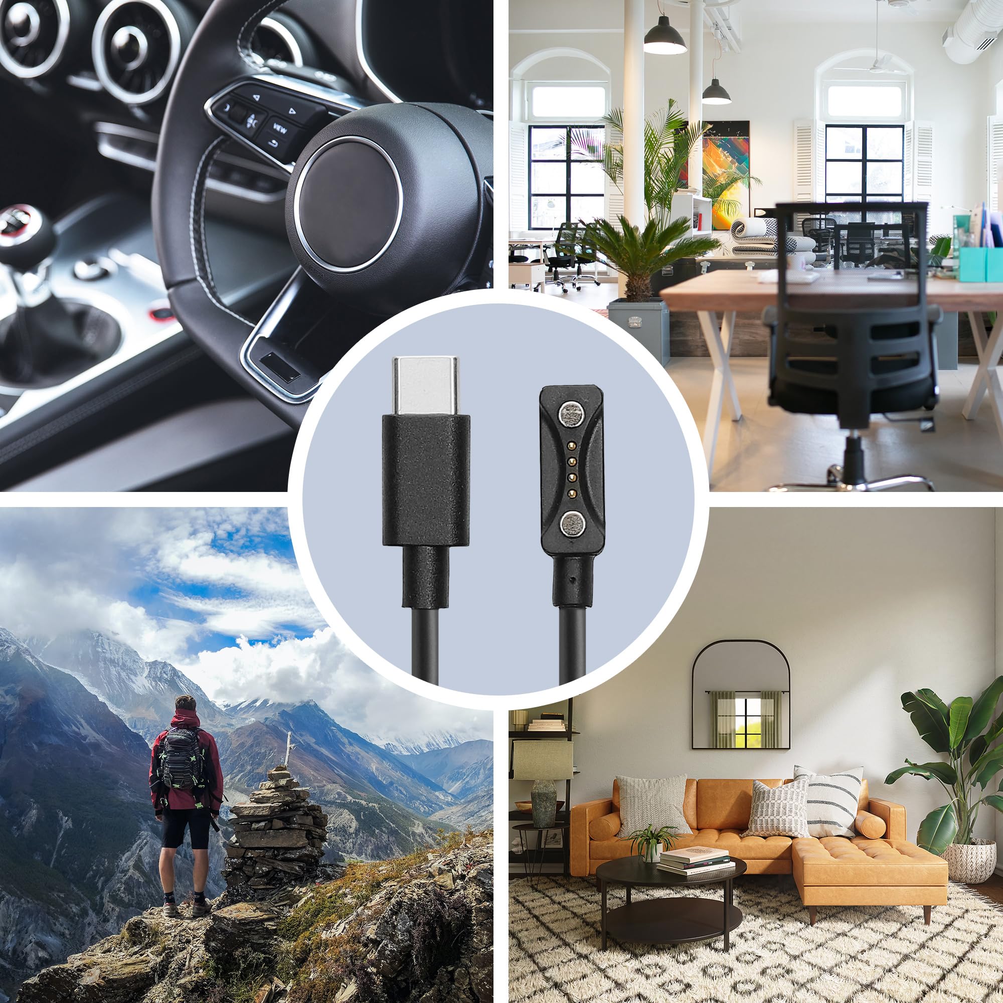 Amazon.co.jp: kwmobile Polar Pacer/Pacer Pro対応 USB 充電器 - Type