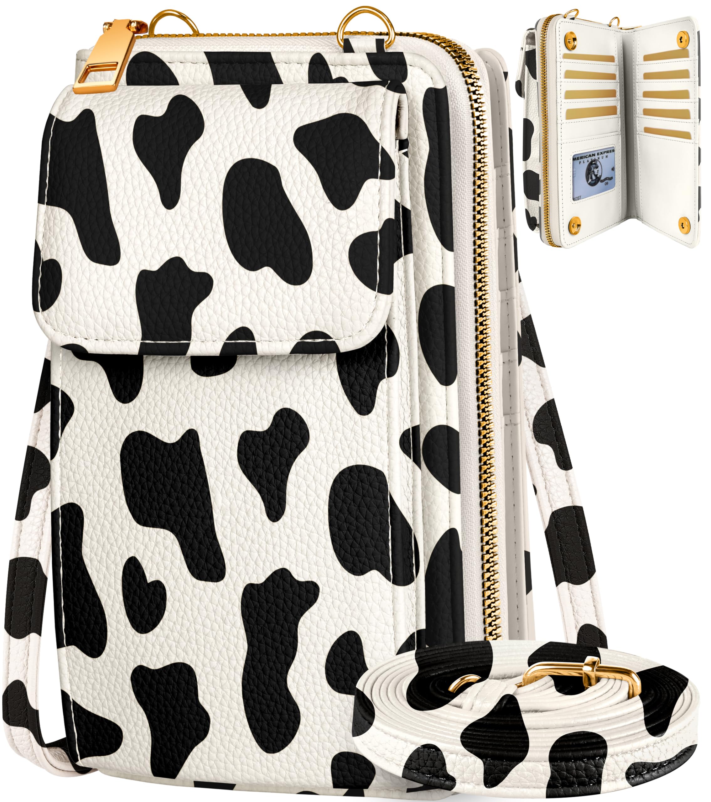 Miss Adola Cute Small Crossbody Purse Cell Phone Bags for Women - Leather Cellphone Wallet Purse with Shoulder Strap