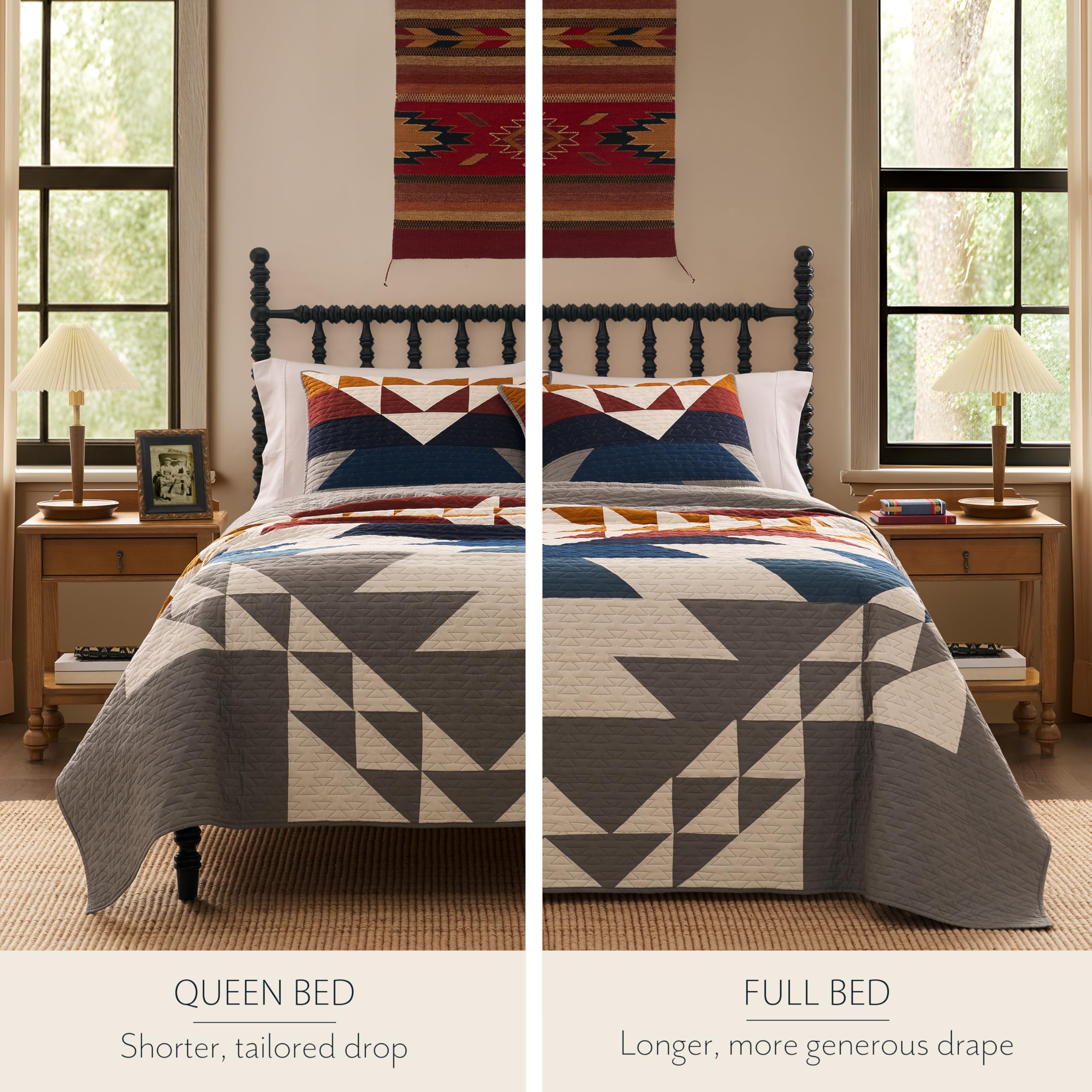 Amazon.com: Pendleton Explorer Queen Quilt Set, Southwest, Cotton