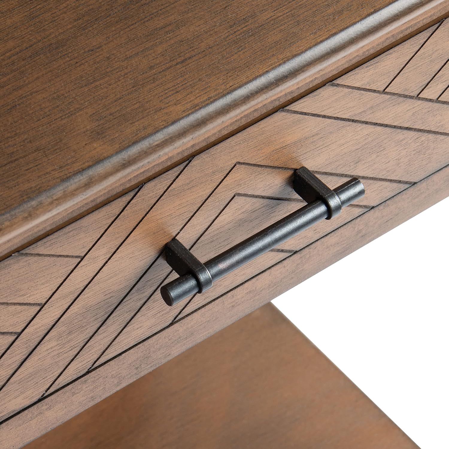 SAFAVIEH Home Collection Peyton Brown 1-Drawer Lower Shelf Accent Table ACC5704C