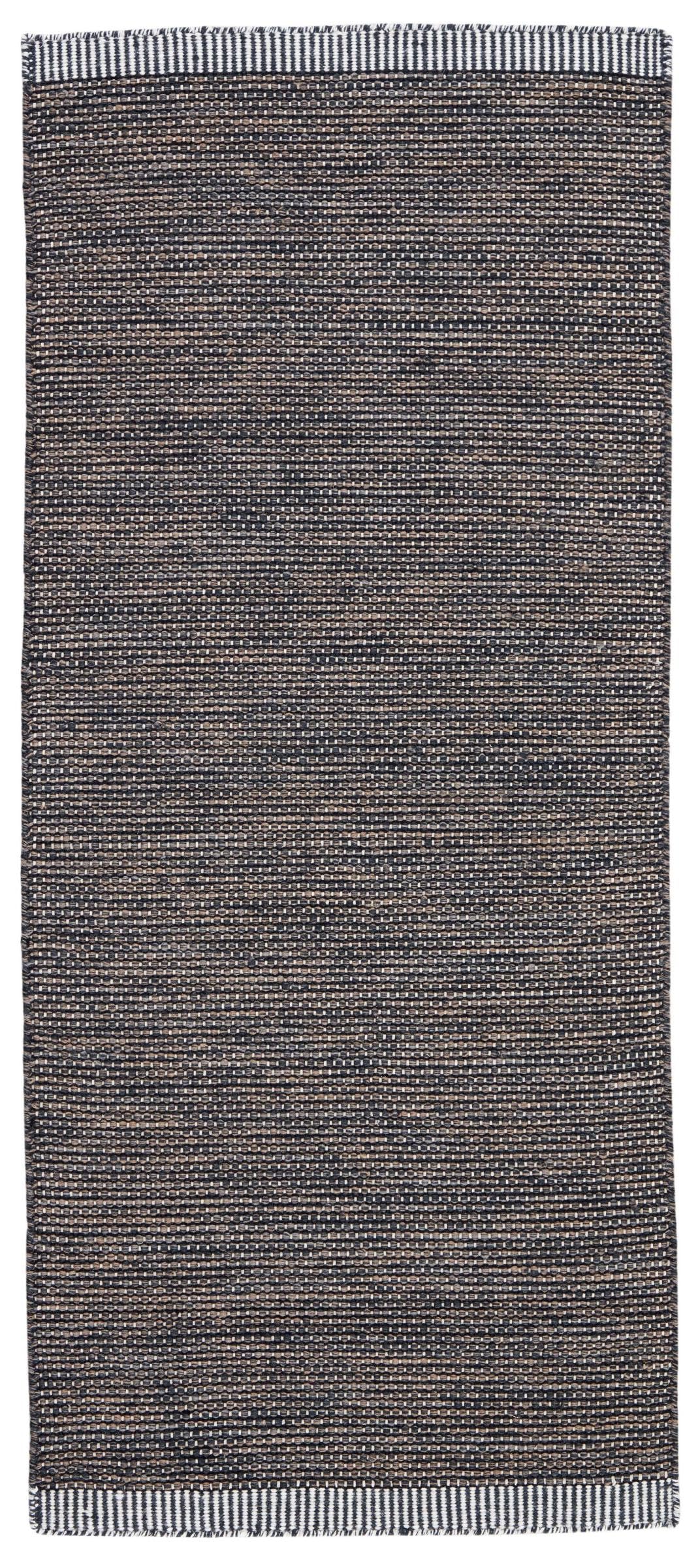 Tapis d'Orient moderne Texura Terra 79x301 en laine fait main, durable et isolant
