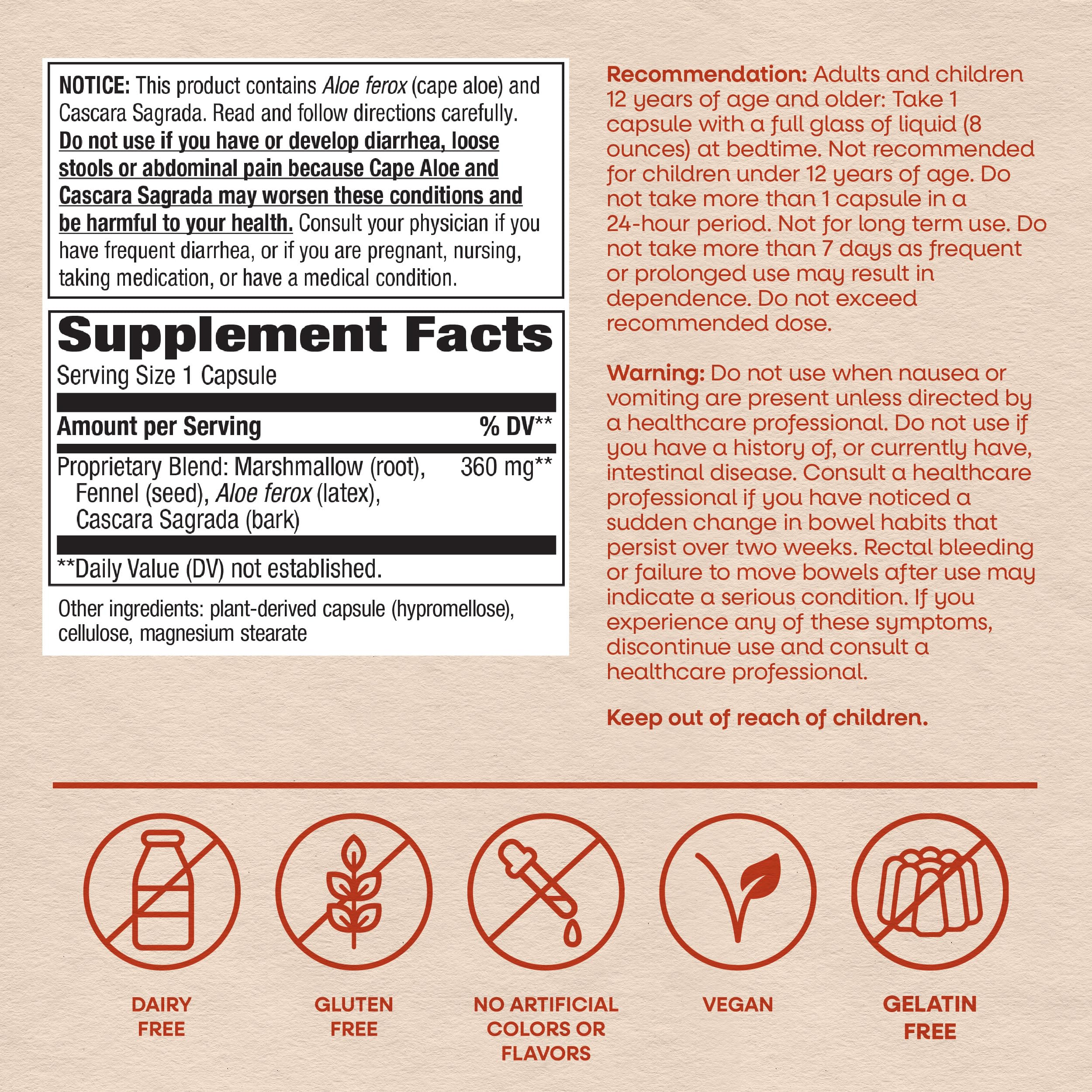 Nature's Way AloeMaxLax, Relieves Occasional Constipation*, 100 ct — Amazon image 6