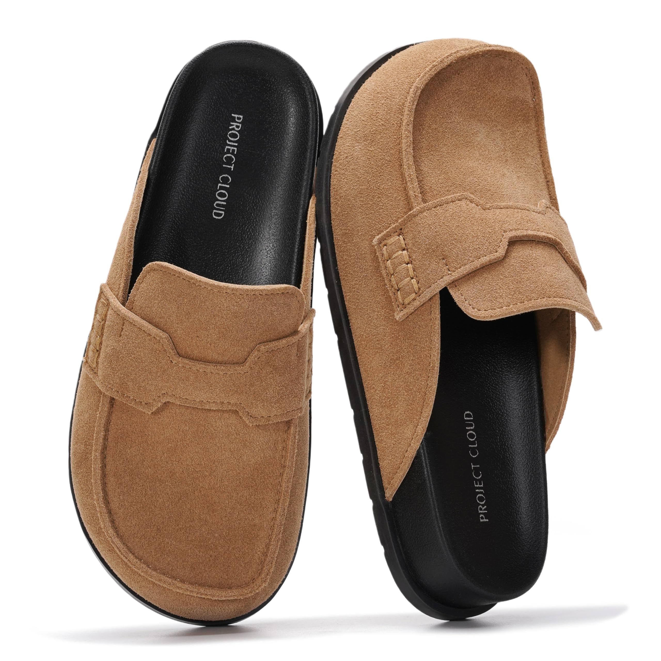 100% Genuine Leather Slip On Womens Clogs - Fall Mules for Women 2026