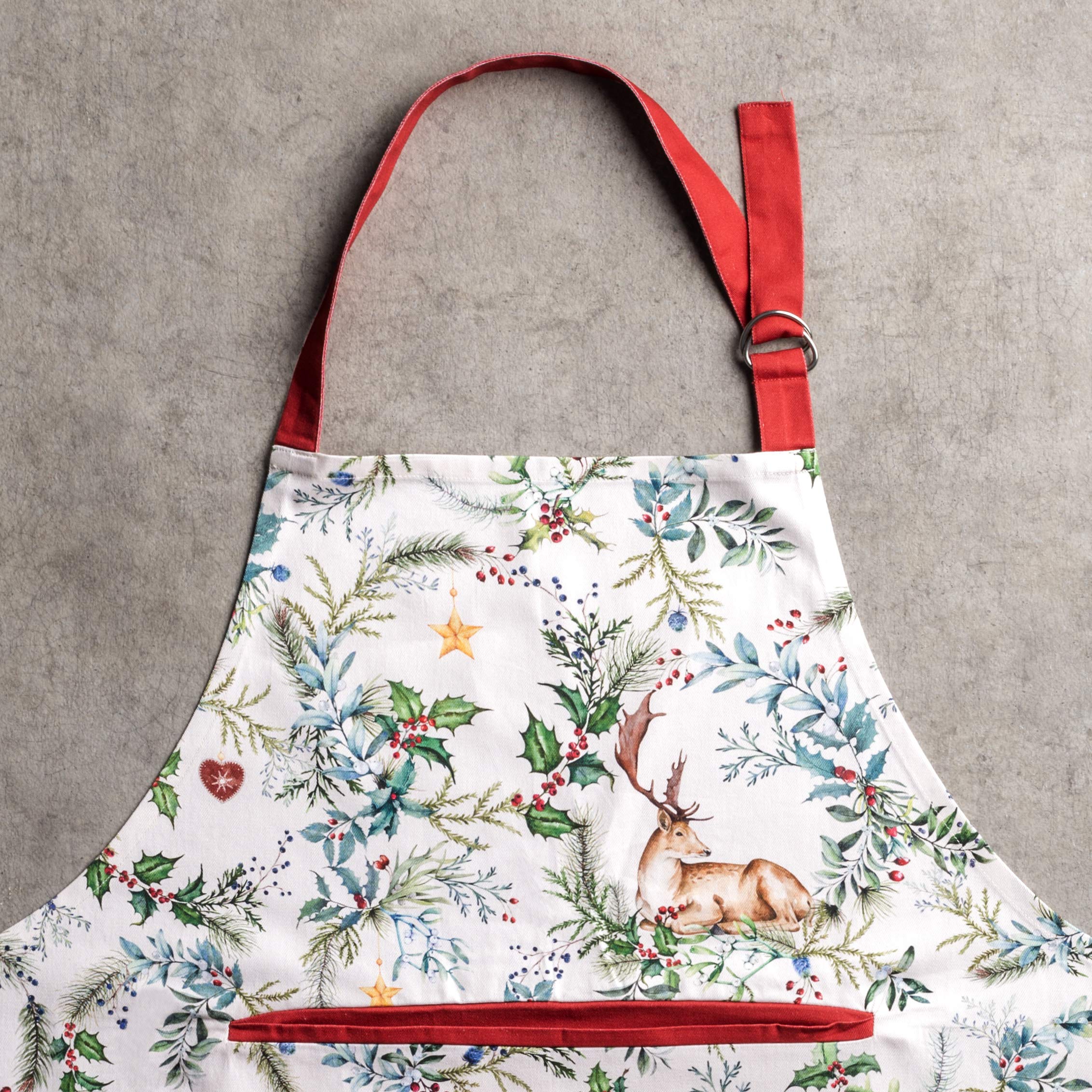 Maison d' Hermine 100% Cotton Apron for women with Pocket Kitchen Chef Autumn Apron for Men Cooking Gardening Server Waitress Maid - Image 2