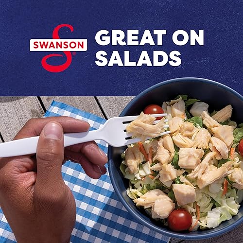 Miniatura 8 de Swanson Original White Chunk - Pollo completamente cocido, listo para comer, comidas simples sobre la marcha, bolsa de 2.6 onzas (caja de 12)