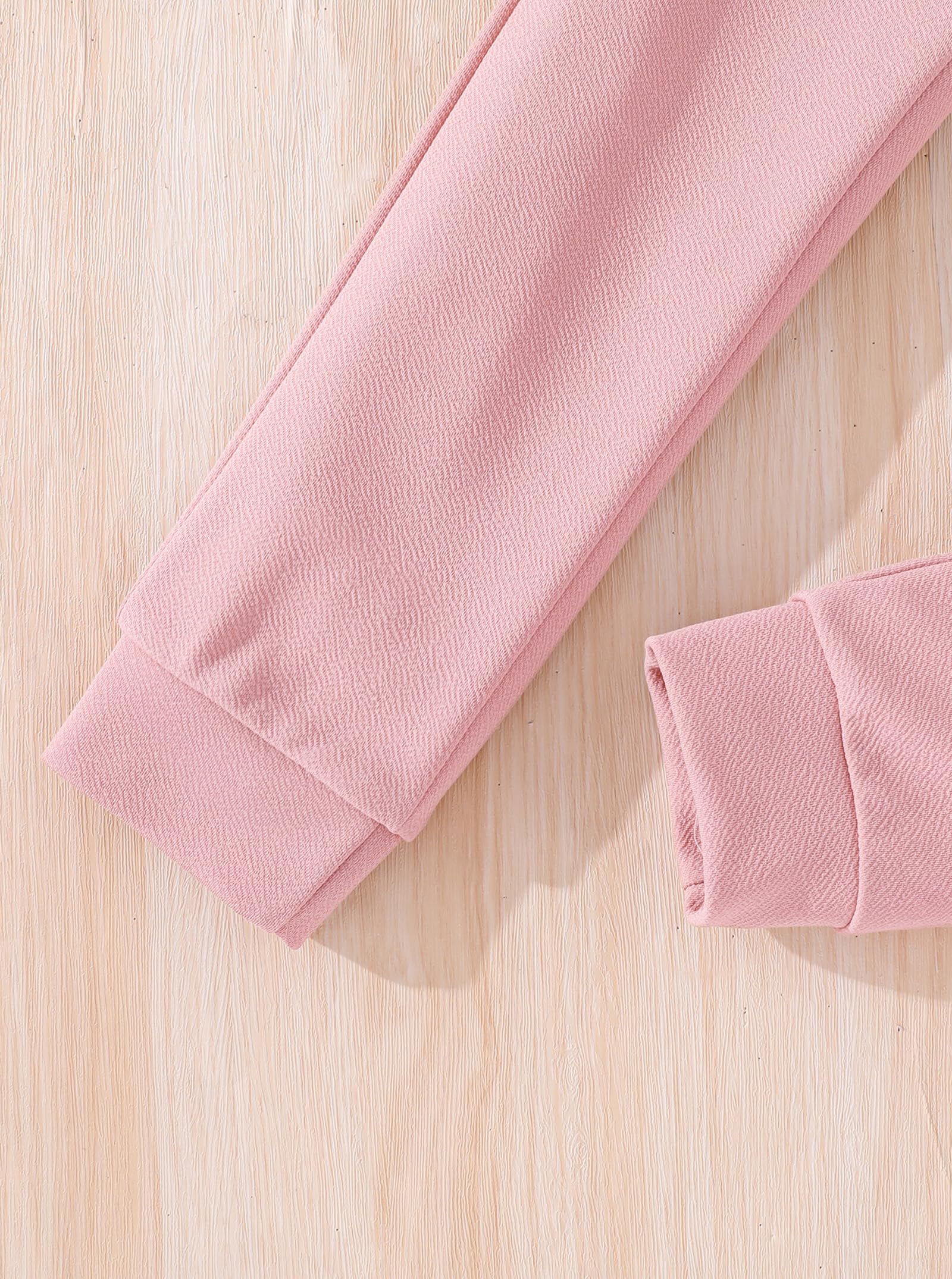 Hilinker Langärmeliges 3-teiliges Outfit für Mädchen, bauchfreies T-Shirt und Cami-Top mit Hose