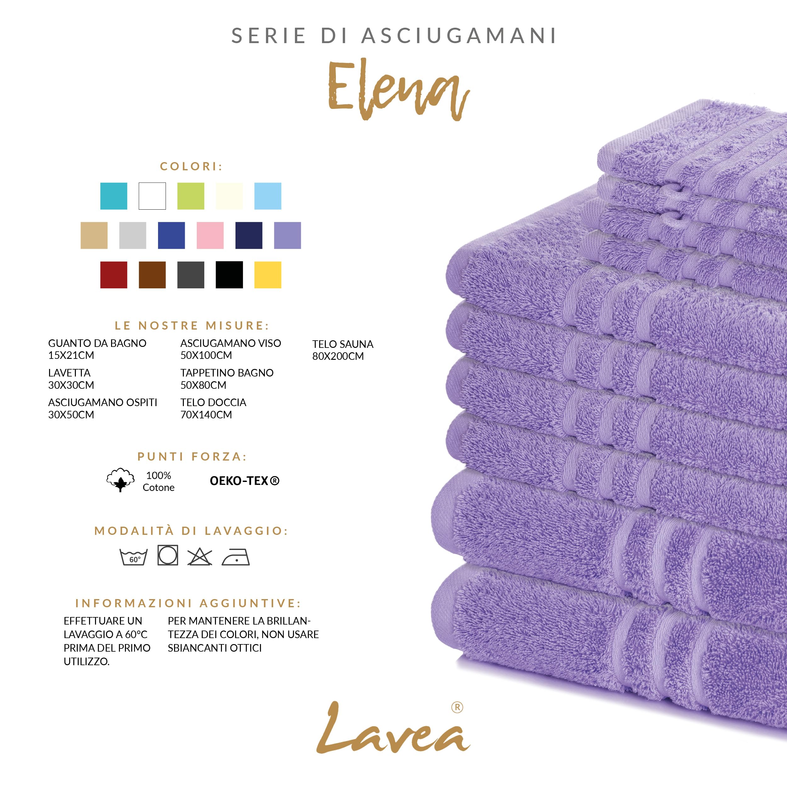 Accappatoio con cappuccio in Spugna di cotone Happidea UNISEX bianco