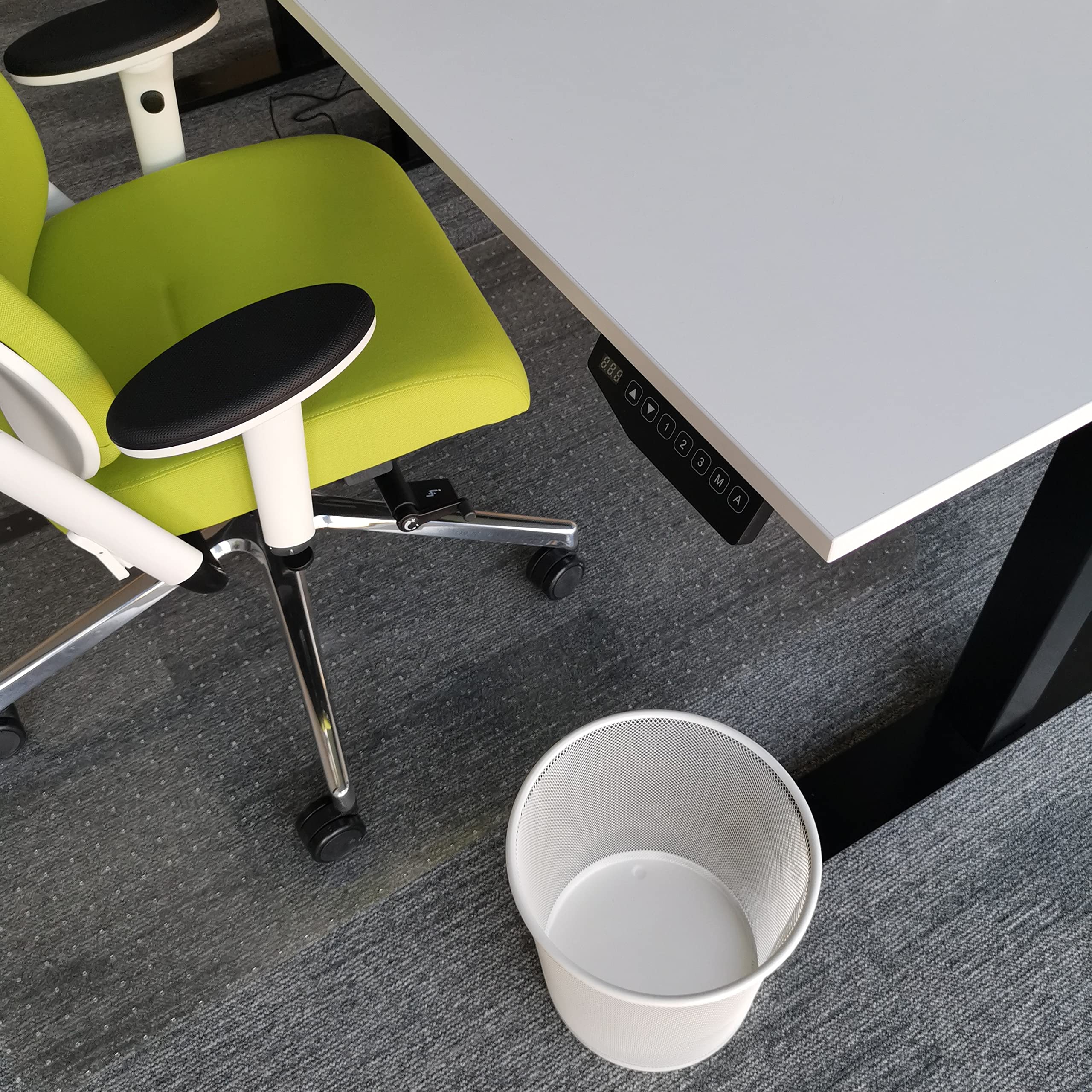 METAL BIN MESH WASTE PAPER WASTEBASKET FOR OFFICE HOME | UK - View #12