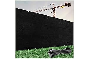 ColourTree Premium 5' x 10' Black Privacy Fence Screen Blocks Prying Eyes