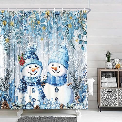 Miniatura 4 de Divertida cortina de ducha de Navidad, bonita cortina de ducha de Papá Noel con rayas desnudas locas para baño, moderna, feliz año nuevo,