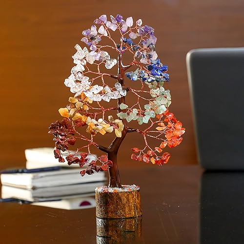 Miniatura 7 de Árbol de la vida de siete chakras, árbol de cristal para energía positiva, árbol de piedras preciosas, árbol de 7 chakras, sabiduría espiritual,