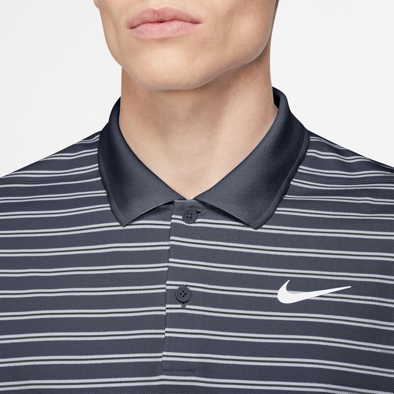 Nike Dri-FIT Men’s Victory Core Golf Polo – Solid & Stripe Styles, 4-Way Stretch, Moisture-Wicking Performance Shirt - Image 4