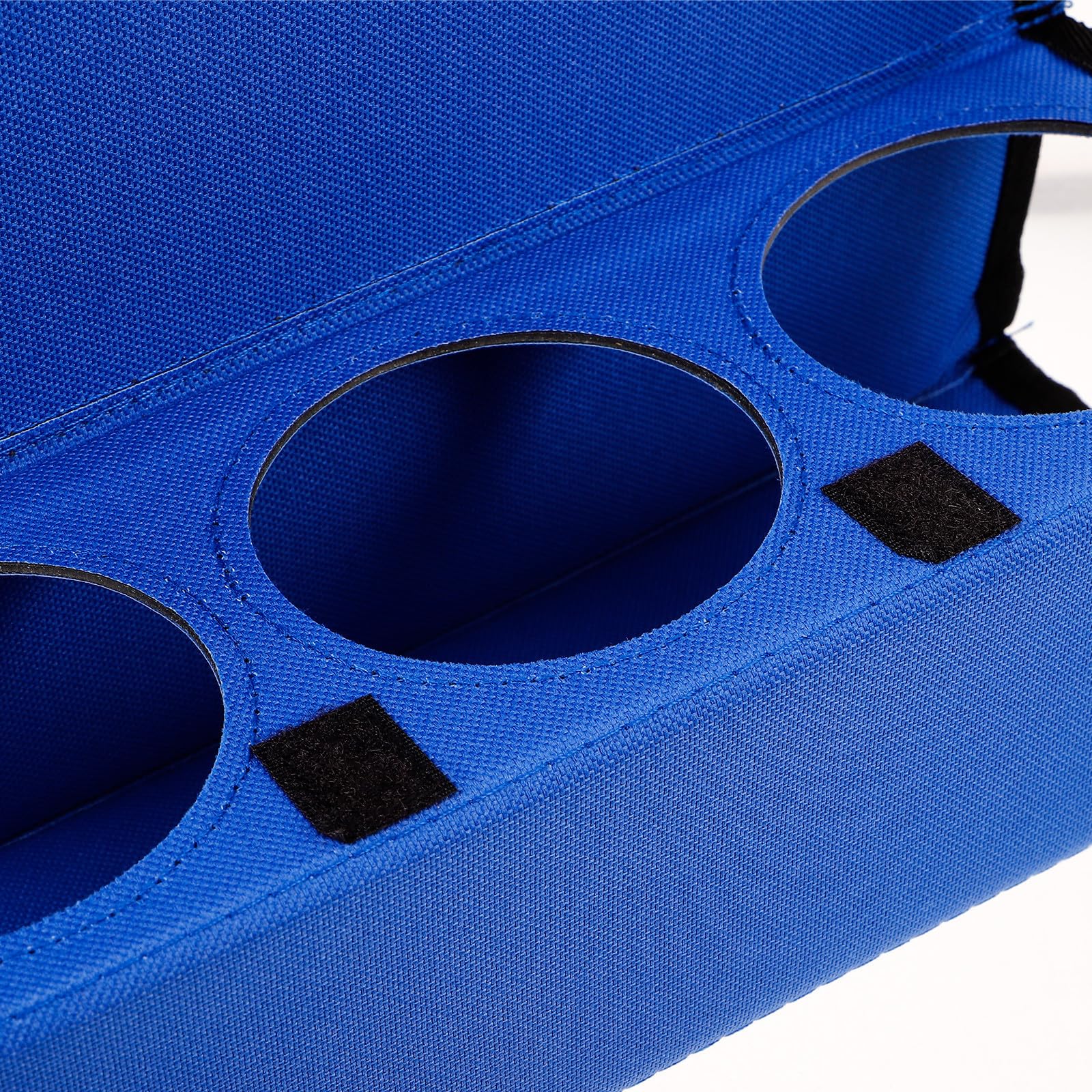 Faltbarer Getränkehalter mit Griff, Blau, aus Polyester mit Pe Platte