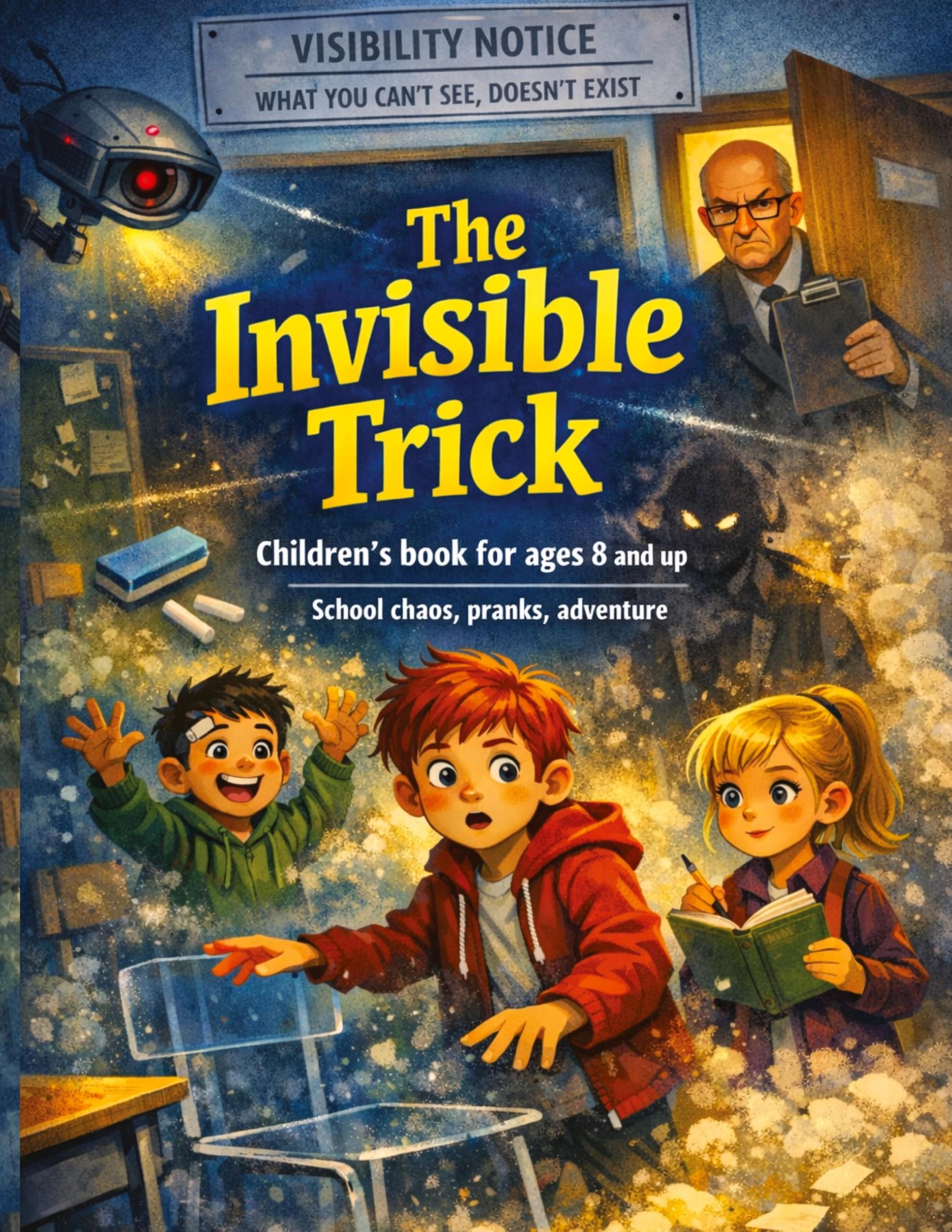 The Invisible Trick: Children's book for ages 8 and up School chaos, pranks, adventure