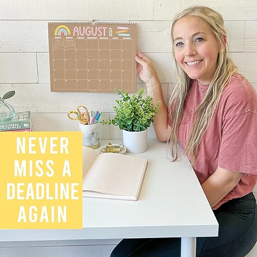 Miniatura 7 de Doodle - Calendario de pared grande 2024-2025, calendario de pared de 18 meses 2024-2025, calendario mensual de pared 2024 grande, calendario de