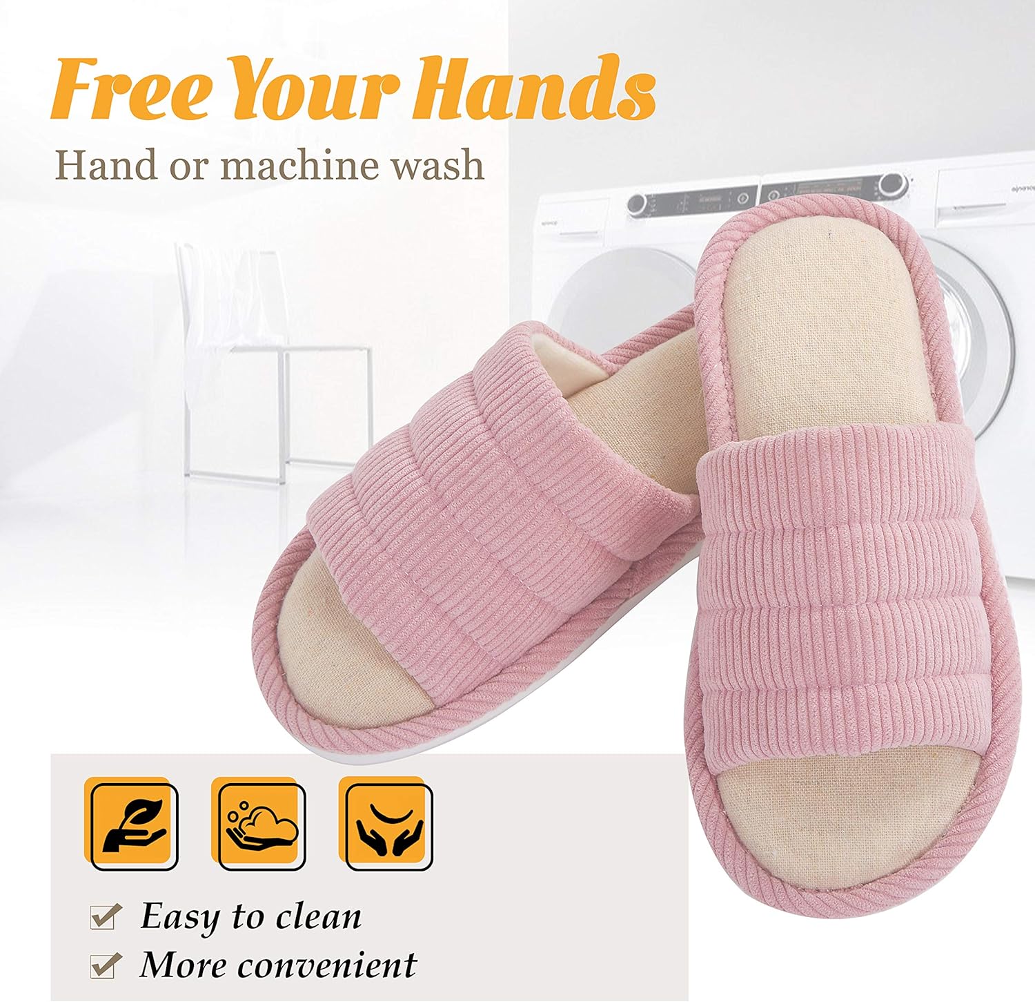 Corduroy Memory Foam House Open Toe Slippers For Egypt Ubuy