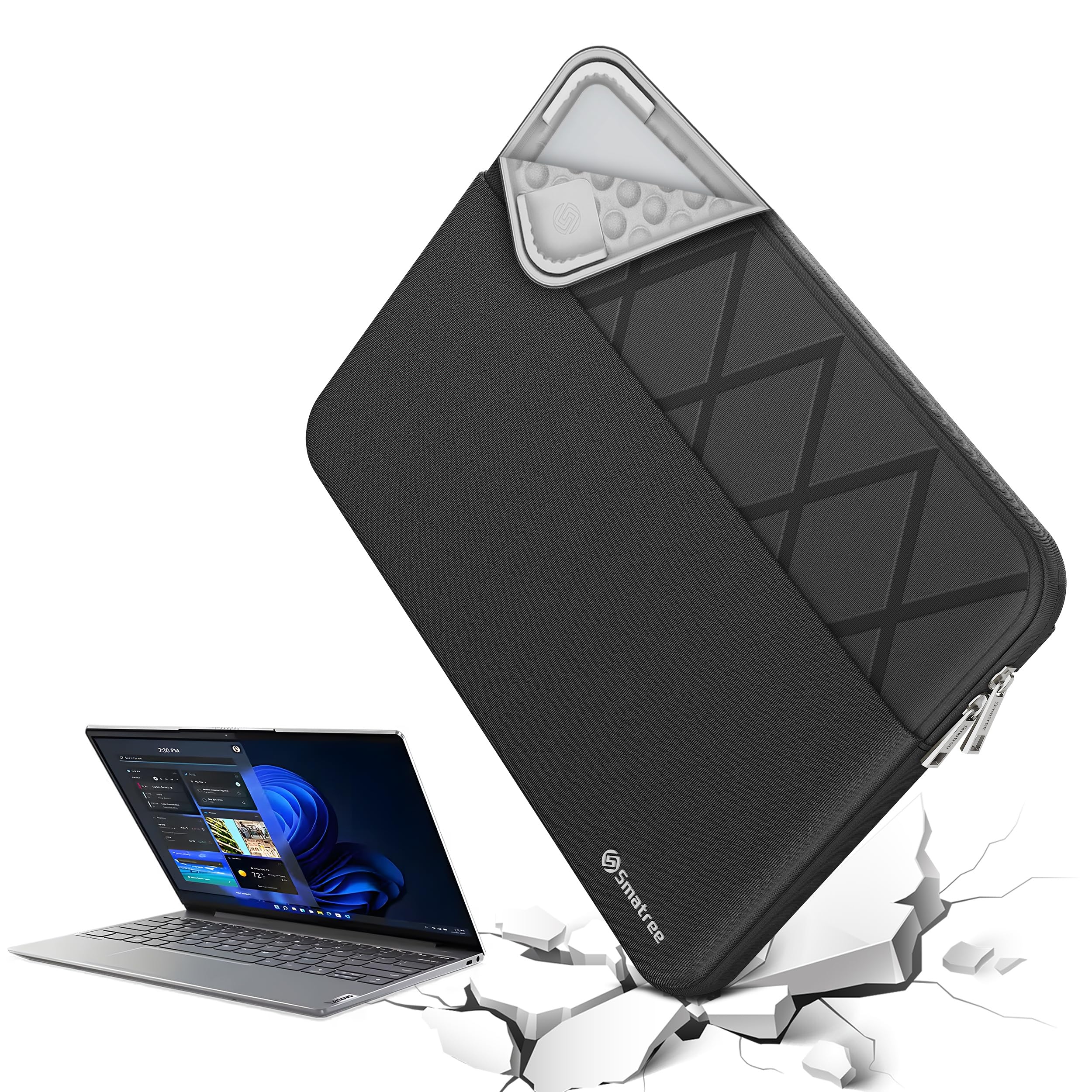 Smatree Funda para portátil Lenovo Legion 7 Gen 7 de 16 pulgadas | Funda para Lenovo Legion 7i G9 de 16 pulgadas con bolsillo para accesorios, diseño patentado Super Corner (E601)
