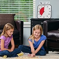 Vista 4 de TIME TIMER Temporizador visual de 12 pulgadas, reloj de cuenta regresiva para niños de 60 minutos y MOD para el hogar, temporizador visual
