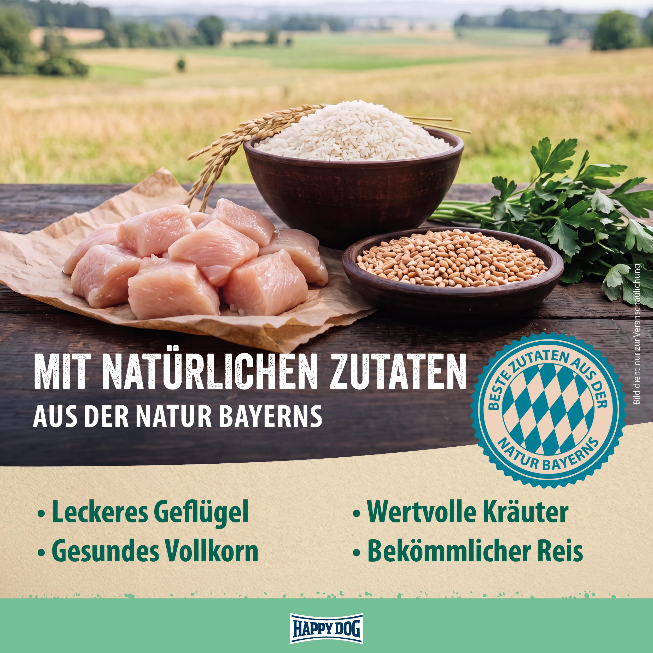 Happy Dog NaturCroq Balance Trockenfutter, 15 kg für Sensible Hunde