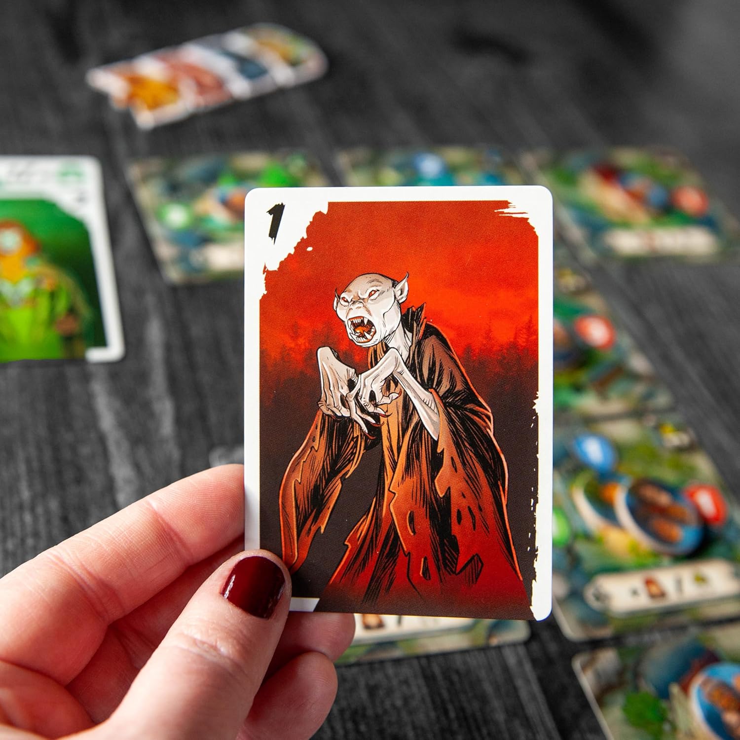STUDIO H Vampire Village | Horror Strategy Card Game | Defend Your Village from Vampires, Witches, & Spooky Creatures | Fun Halloween Games for Kids, Teens & Adults | Ages 10+ | 1-5 Players | 20 Min
