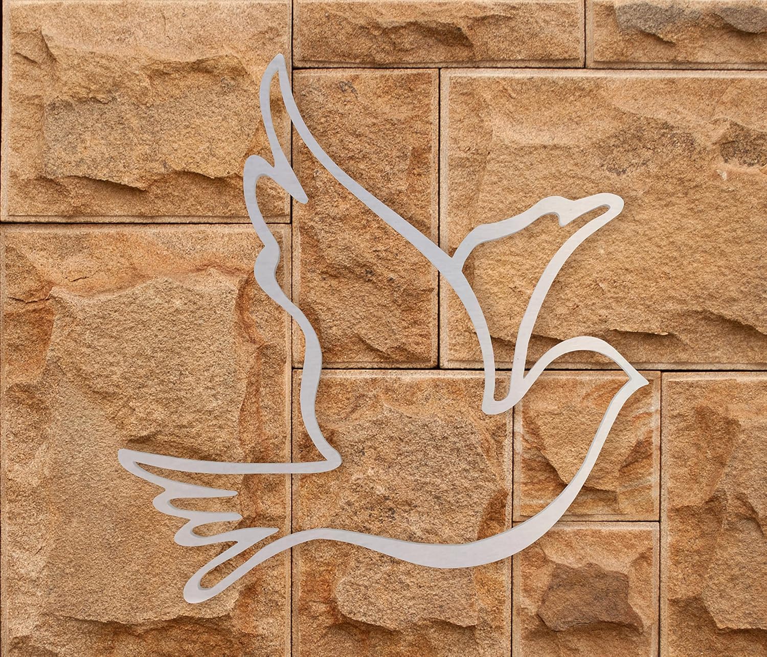 Metal Wall Art, Metal Sign Dove Ornament or Accent Great for Easter, Apply to Dove Jewelry Box - Paintable and Available in Many Sizes