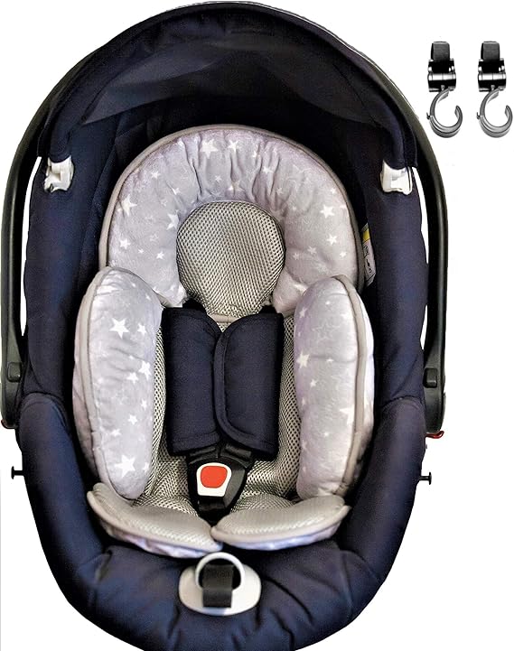 Riduttore Passeggino Elodie Details Reversibile - Imbottito E Lavabile, Per Neonati E Bambini, Nero Aviator