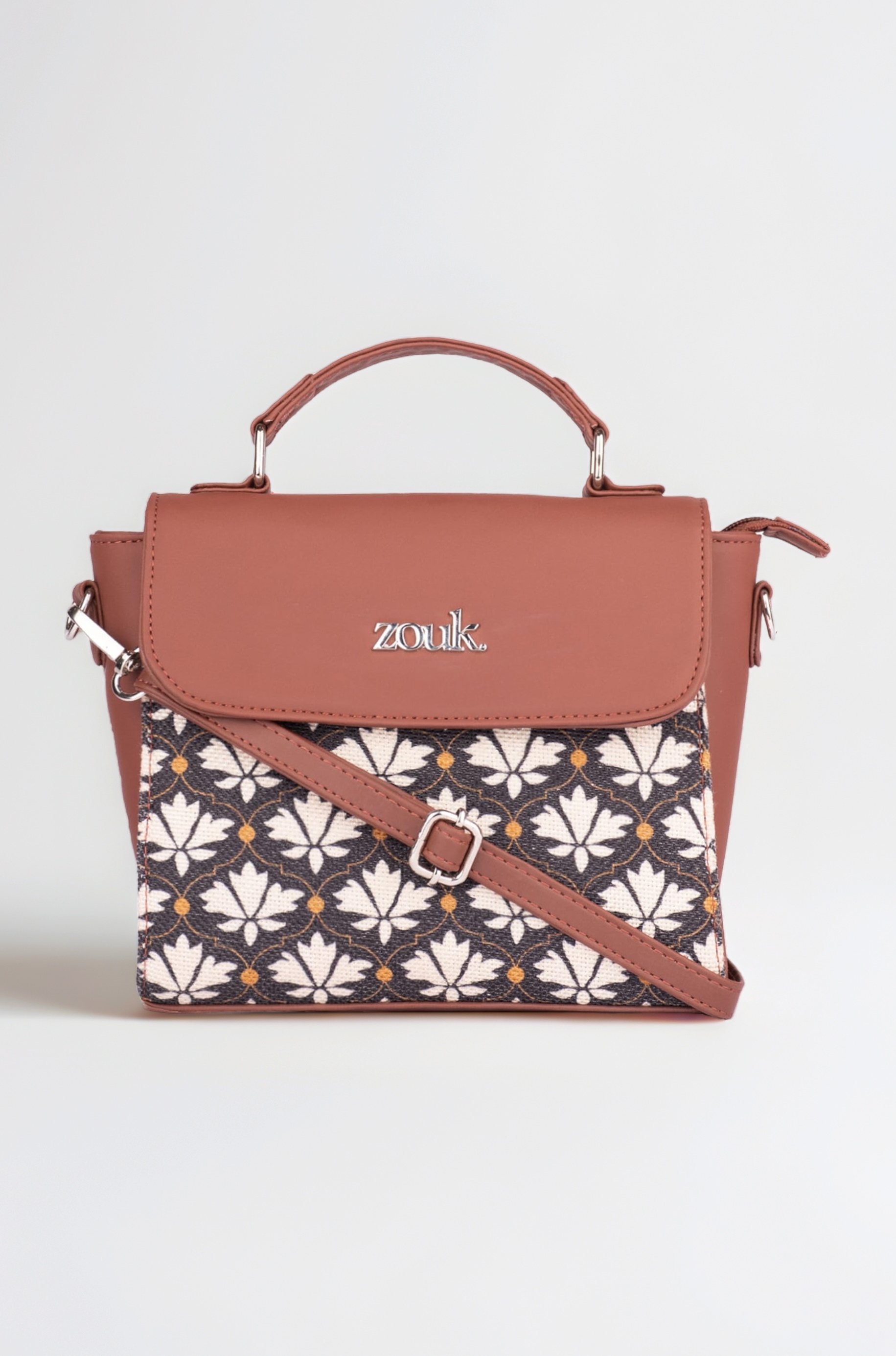 ZOUK Statement Sling Bag With Handle For Women's Girls Ladies