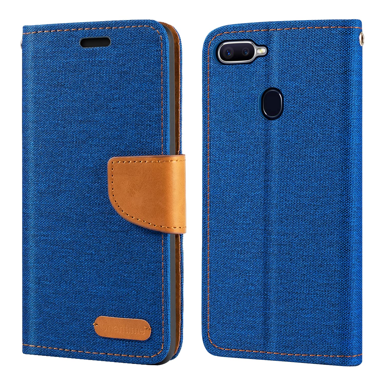 Flip Case Oppo F9 Pro Back Cover Leather Oppo F9 Case Oxford - Main Image