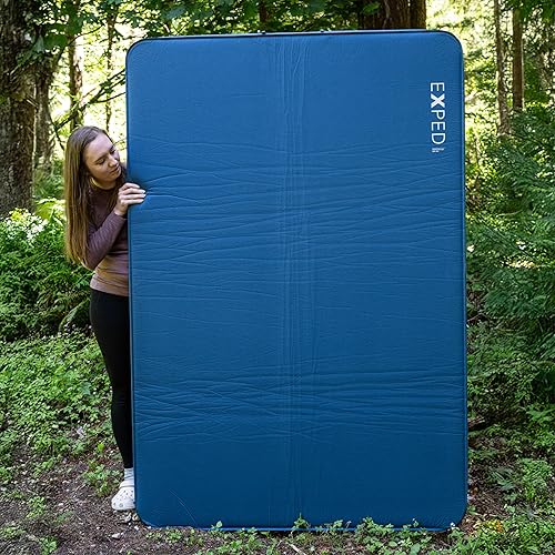 Miniatura 5 de Exped DeepSleep Mat Duo Medium - Alfombrilla de dormir firme autoinflable para automóvil, almohadilla de espuma de 3 pulgadas, bomba incluida