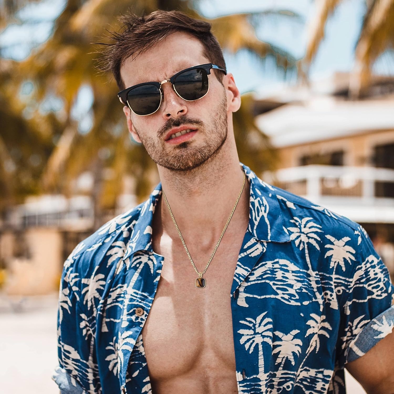 COAI Figaro Chain Necklace for Men Crystal Necklace for Women Men - Image 2