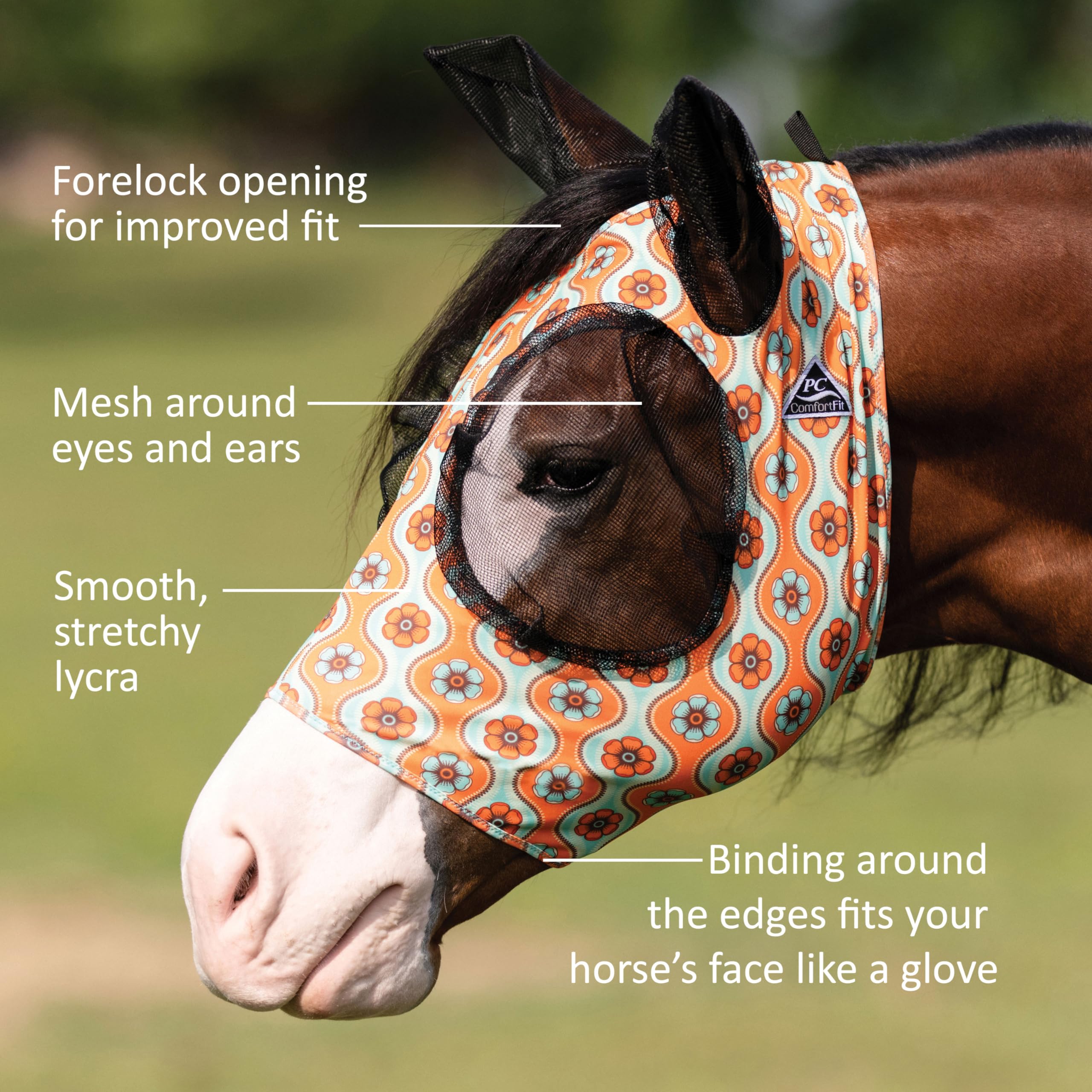 Professional's Choice Comfort-Fit Fly Mask