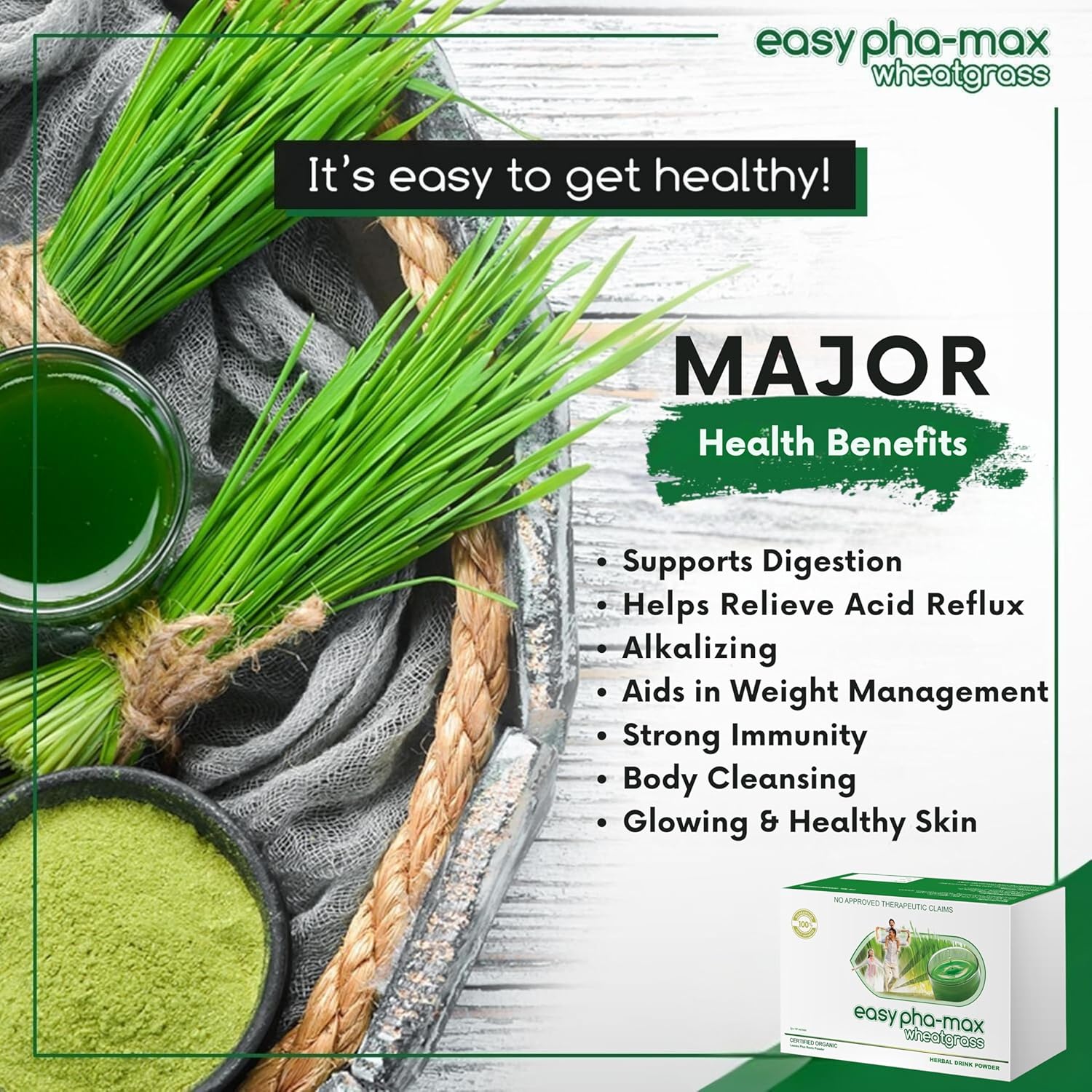 Organic Wheatgrass Powder – 100% Whole Plant with Leaves & Roots | Cold-Processed for Nutrient Retention, 100+ Vitamins, Amino Acids & Enzymes | Non-GMO & Soil-Free | 66 Travel-Ready Sachets - Image 6