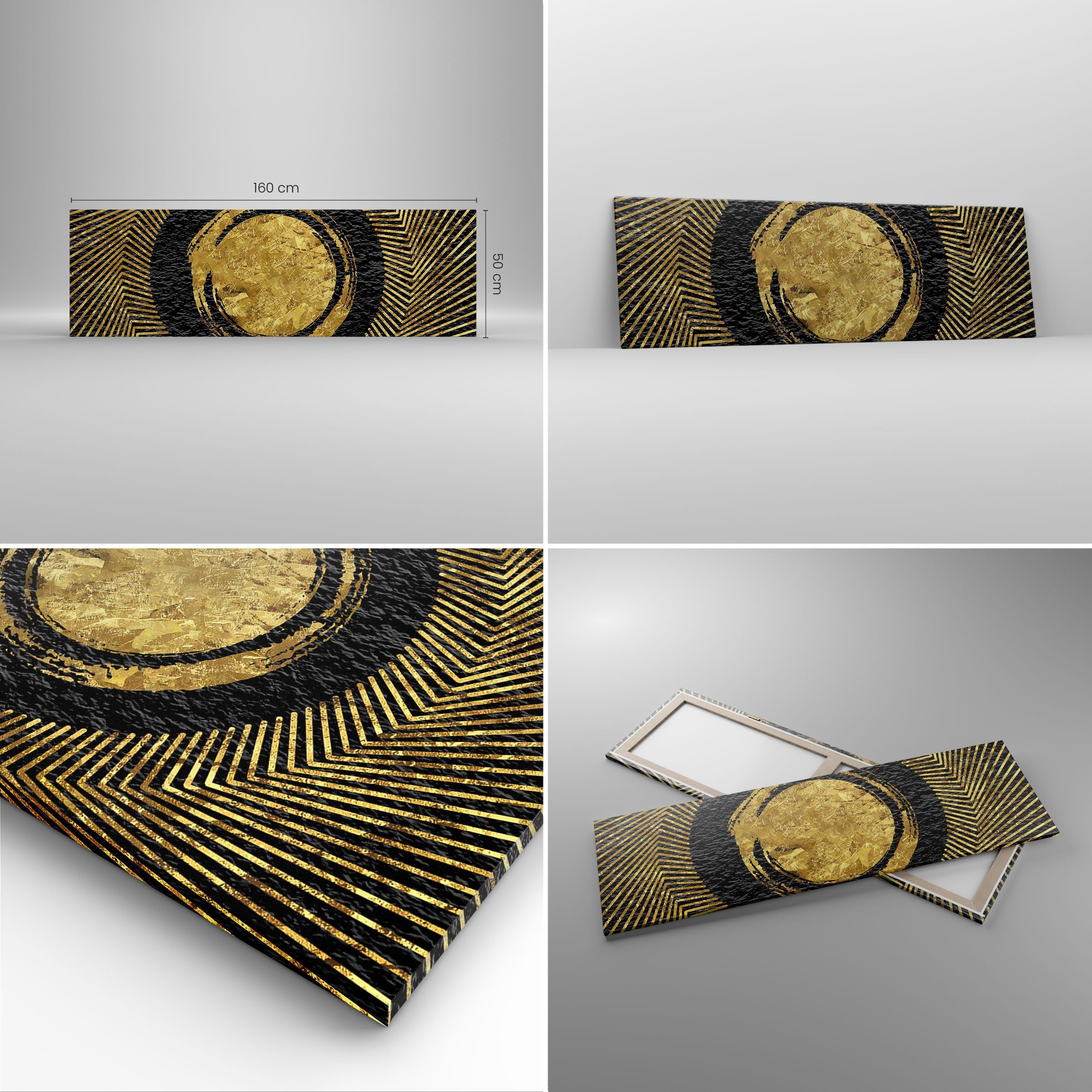 Lienzos decorativos 160x50cm Cuadro Sobre Lienzo Moderno Arte Deco Moderno Glamour Grande XXL Dormitorio Cocina Cuadros Pared Imágenes Cuadros Decoracion Salon Wall Art Prints Decor AB160x50-5722