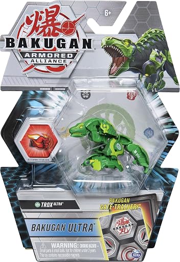 Bakugan Ultra, Trox, 3-inch Tall Armored Alliance Collectible Action Figure and Trading Card (ASIN B083DCQ2PM), rank #8 by monthly sales volume for 'Bakugan' on Amazon