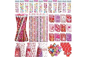 ADXCO Valentine's Day Stationery Set: Heart-Shaped Pencil Sharpeners for Endless Writing Joy