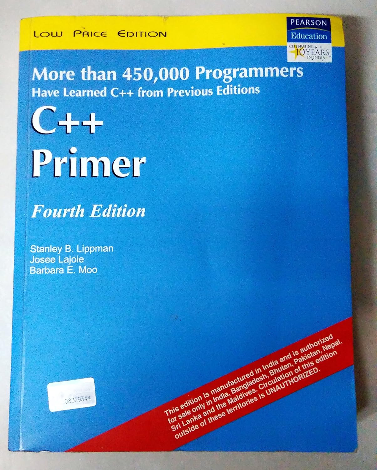 C++ primer 4th edition Stanley B. Lippman : STANLEY B LIPPMAN / JOSSE ...