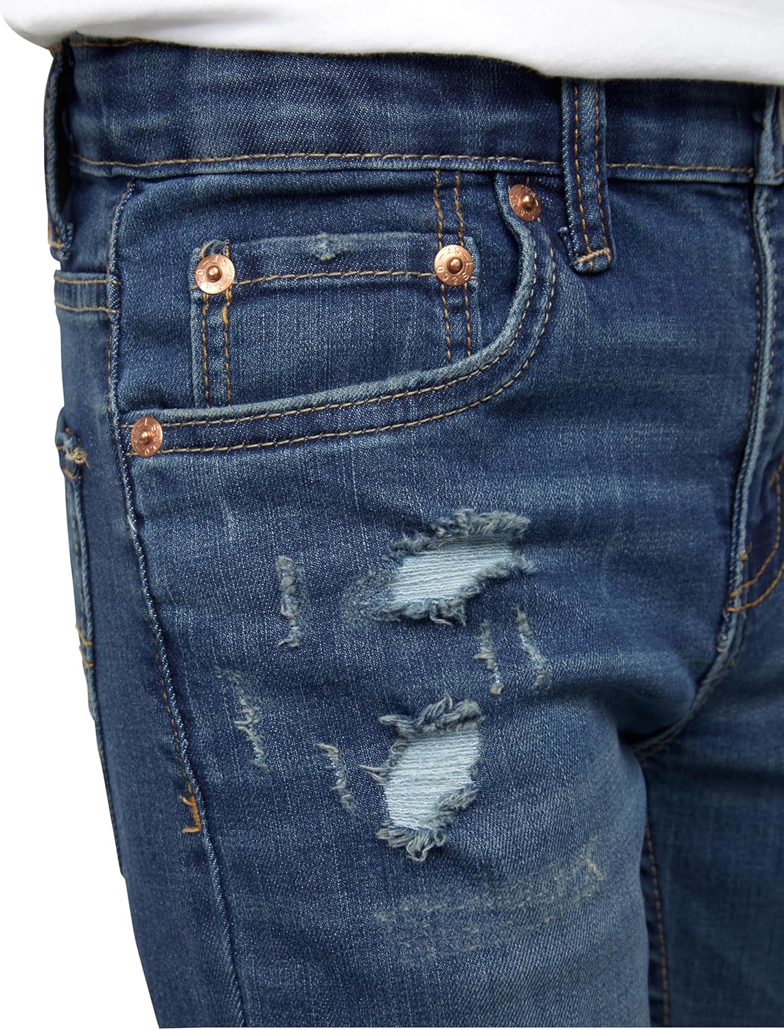 Levi's Boys 510 Skinny Fit Destructed Jeans - Image 16